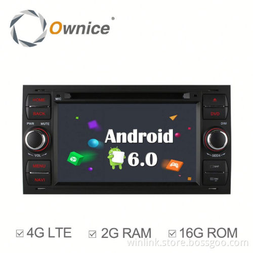 2 din Android Quad core car GPS navi for Ford Old Focus Transit GALAXY with GPS RDS Wifi Built 4G lte support DAB mirror